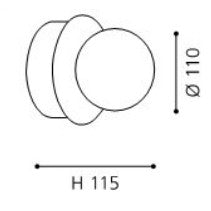 Eglo Mosiano Aplica 1x3.3W, alb/crom