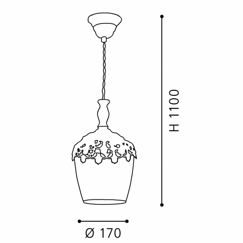 Eglo Sudbury Pendul 1x60W, alb