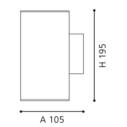 Eglo Tabo Aplica 2x3.7W, argintiu
