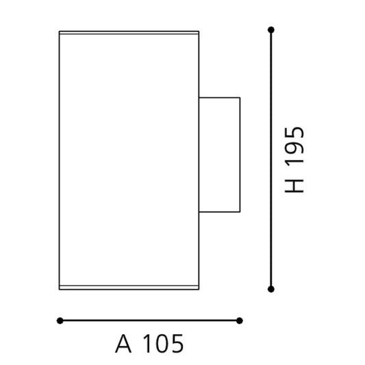 Eglo Tabo Aplica 2x3.7W, argintiu