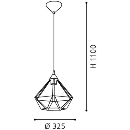 Eglo Tarbes Lustra 1x60W, cupru
