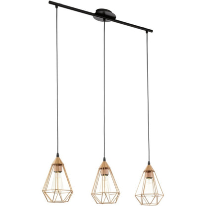 Eglo Tarbes Lustra 3x60W, 79xH110 cm, cupru