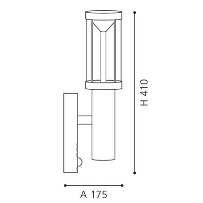 Eglo Trono Stick Aplica cu senzor 1x3W si LED 1X3.7W, inox