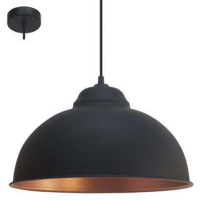 Eglo Truro 2 Pendul 1x60W, negru/cupru