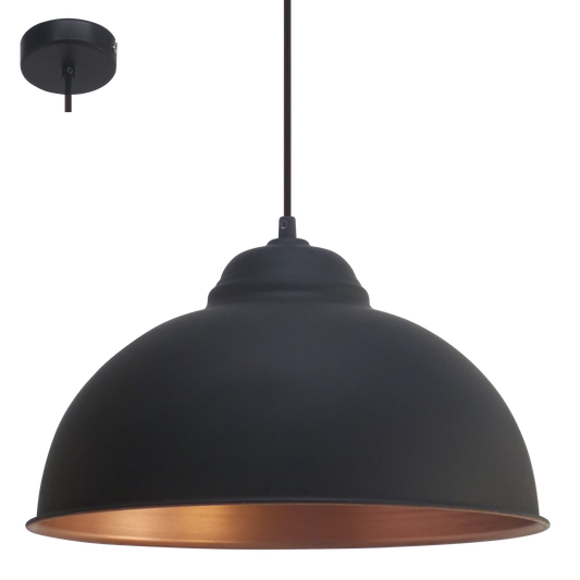 Eglo Truro 2 Pendul 1x60W, negru/cupru
