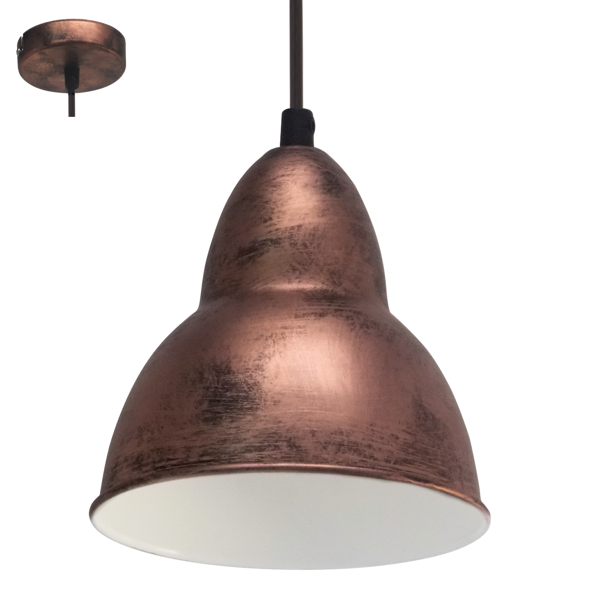 Eglo Truro Pendul 1x60W, cupru