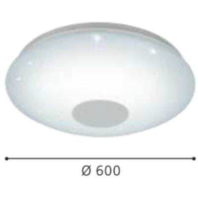 Eglo Voltago 2 Plafoniera 1x30W, Ø60 cm, alb