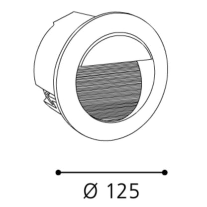 Eglo Zimba-LED Lampa rotunda incastrata 1x2.5W, argintiu