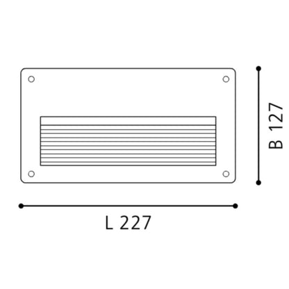 Eglo Zimba Lampa dreptunghiulara incastrata 1x60W, E14, argintiu