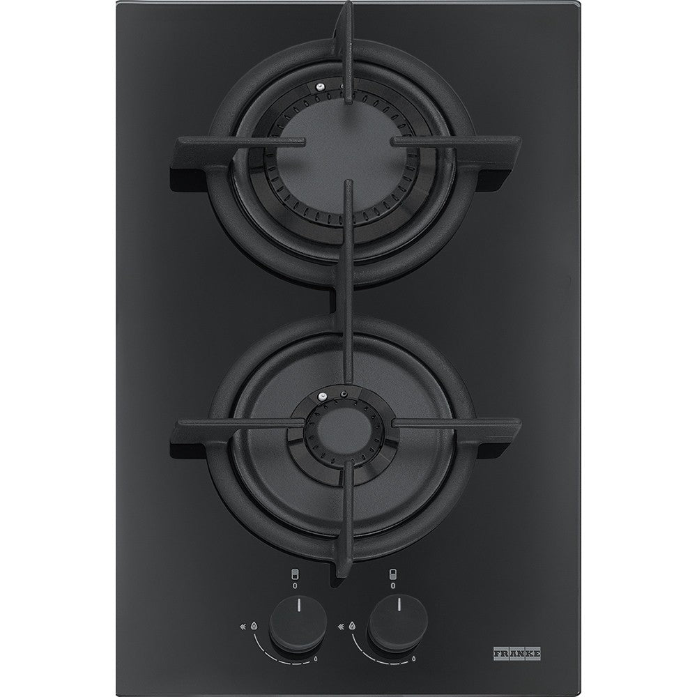 Franke Crystal Black Plita cu gaz FHCR 302 HE C, 31x51 cm, 2 arzatoare
