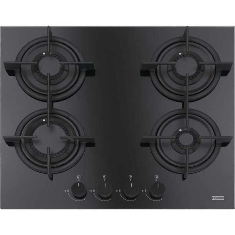 Franke Crystal Black Plita cu gaz FHCR 604 4G HE C, 59x51 cm