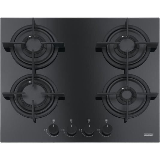 Franke Crystal Black Plita cu gaz FHCR 604 4G HE C, 59x51 cm