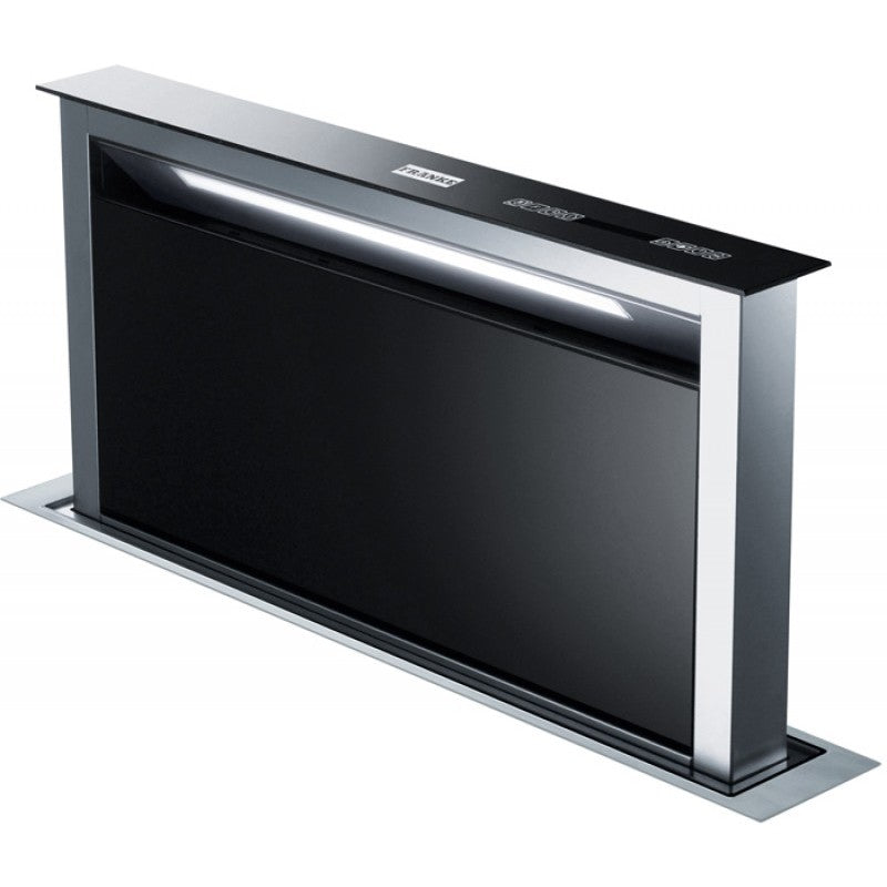 Franke Down Draft Hota de blat FDW 908 IB XS inox-sticla neagra, 88 cm