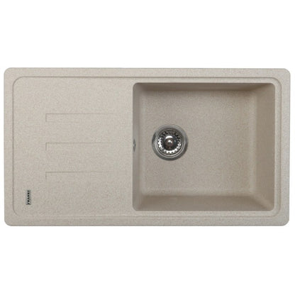 Franke Malta BSG 611-78 Set chiuveta bucatarie granit 78x44 cm cu baterie monocomanda Pola, bej (avena)
