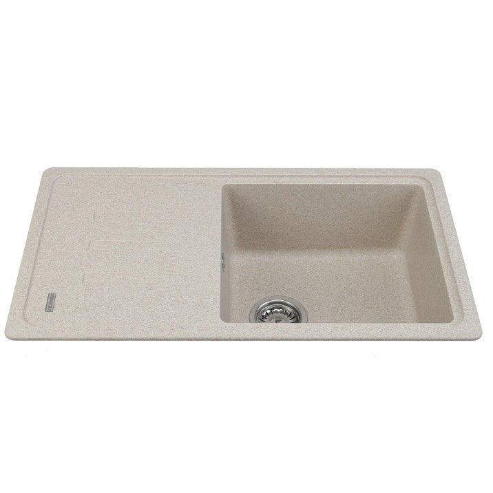 Franke Malta BSG 611-78 Set chiuveta bucatarie granit 78x44 cm cu baterie monocomanda Pola, bej (avena)
