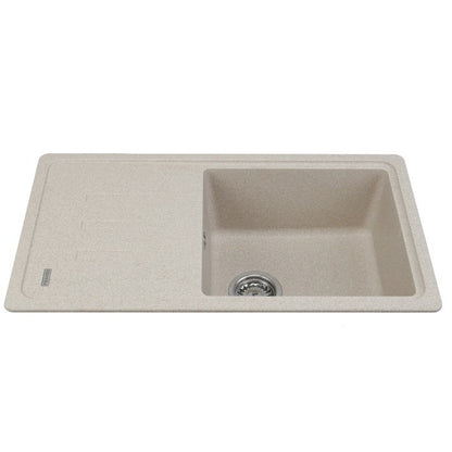 Franke Malta BSG 611-78 Set chiuveta bucatarie granit 78x44 cm cu baterie monocomanda Pola, bej (avena)