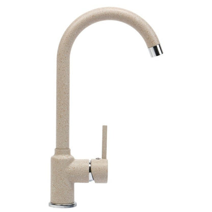Franke Rotondo ROG 610 Set chiuveta bucatarie granit Ø51 cm cu baterie monocomanda Pola, bej (avena)