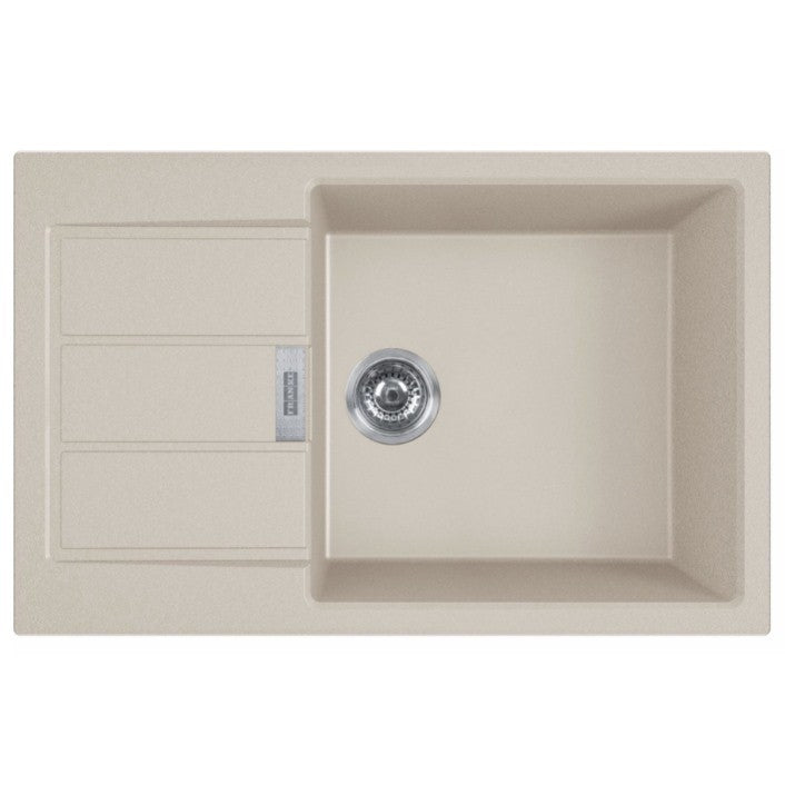 Franke Sirius S2D 611-78 Chiuveta bucatarie tectonite, 78x50 cm, bej (avena)