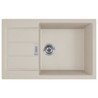Franke Sirius S2D 611-78 Chiuveta bucatarie tectonite, 78x50 cm, bej (avena)