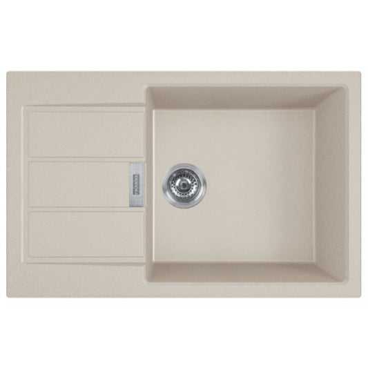 Franke Sirius S2D 611-78 Chiuveta bucatarie tectonite, 78x50 cm, bej (avena)
