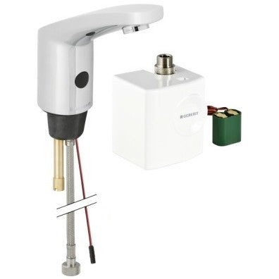 Geberit 185 Baterie lavoar cu infrarosu fara mixare apa, cu generator