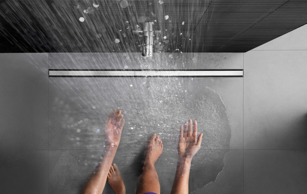 Set promo Rigola dus Geberit CleanLine 20 Set promo completa, corp de baza H6.5 cm