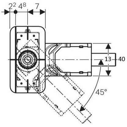 Set promo Rigola dus Geberit CleanLine 20 Set promo completa, corp de baza H6.5 cm