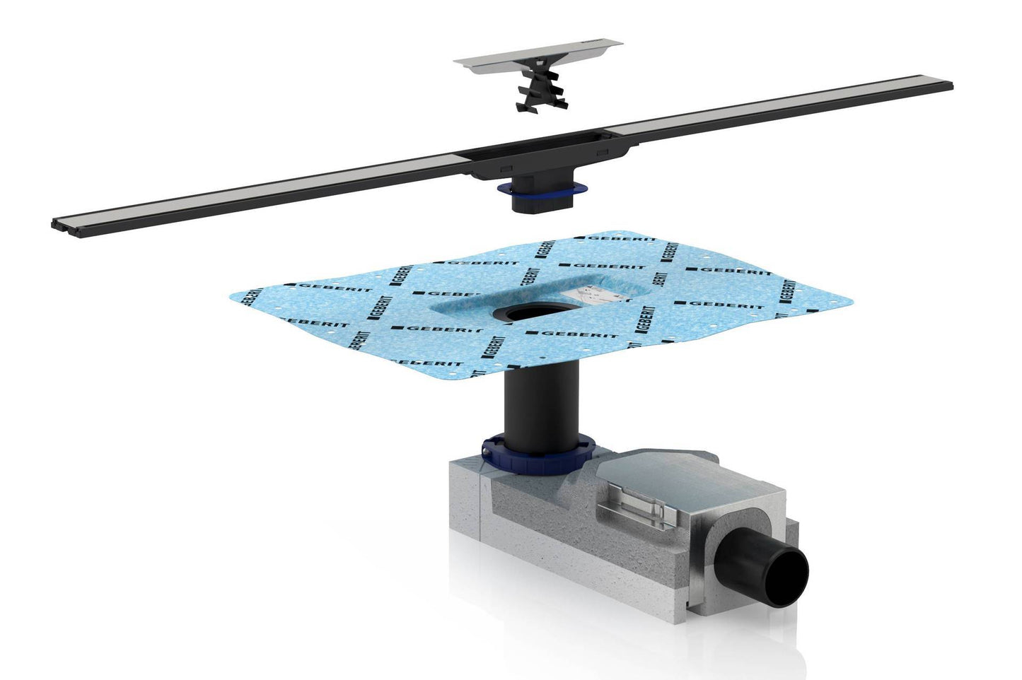Rigola dus Geberit CleanLine corp de baza H6.5 cm