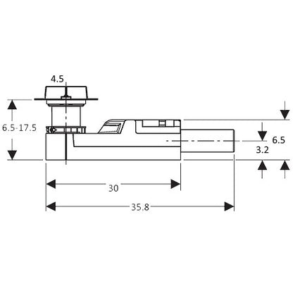 Rigola dus Geberit CleanLine corp de baza H9 cm