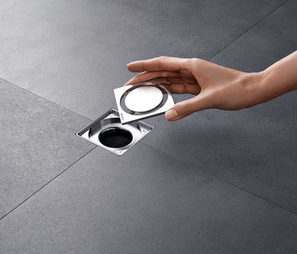 Sifon pardoseala Geberit CleanLine H9 cm, cu gratar inox integrat