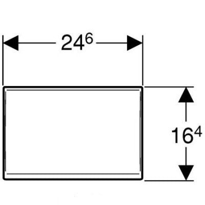 Geberit Delta Capac pentru caseta de service a rezervorului incastrat