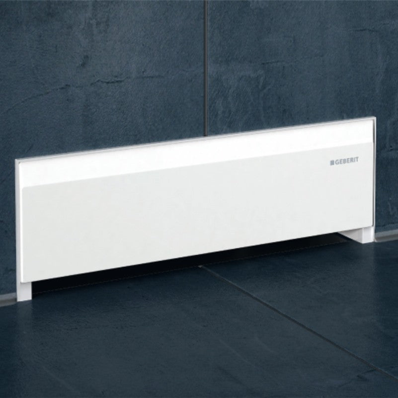 Grila ornament rigola dus Geberit, capac alb plastic