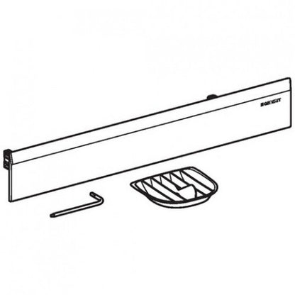 Grila ornament rigola dus Geberit, capac plastic cromat