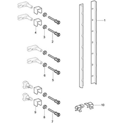 Geberit Set de fixare cadre Duofix