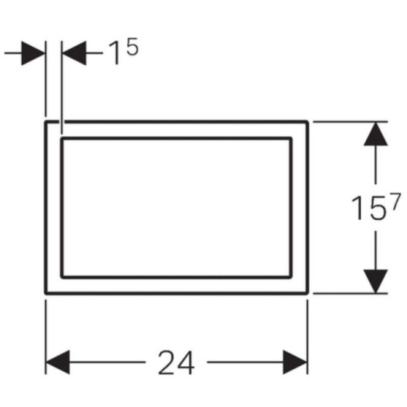Geberit Sigma60 Rama pentru clapeta de actionare WC, crom