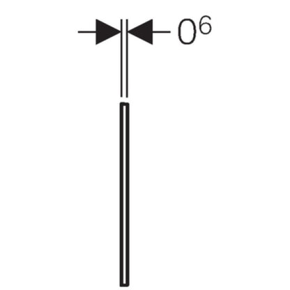 Geberit Sigma60 Rama pentru clapeta de actionare WC, crom