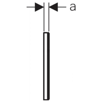 Geberit Sigma Capac pentru caseta de service a rezervorului incastrat, crom mat