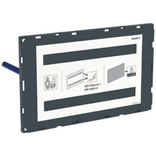 Geberit Sigma Capac pentru caseta de service la nivelul peretelui, cadru vizibil