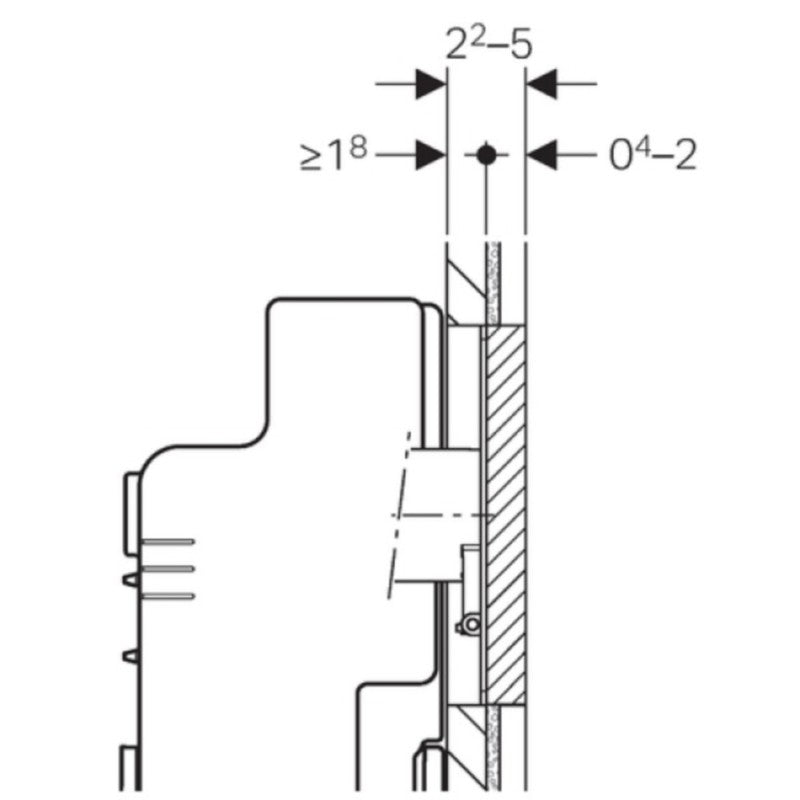 Geberit Sigma Capac pentru caseta de service la nivelul peretelui, personalizabila