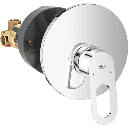 Grohe BauLoop Baterie dus, montaj incastrat