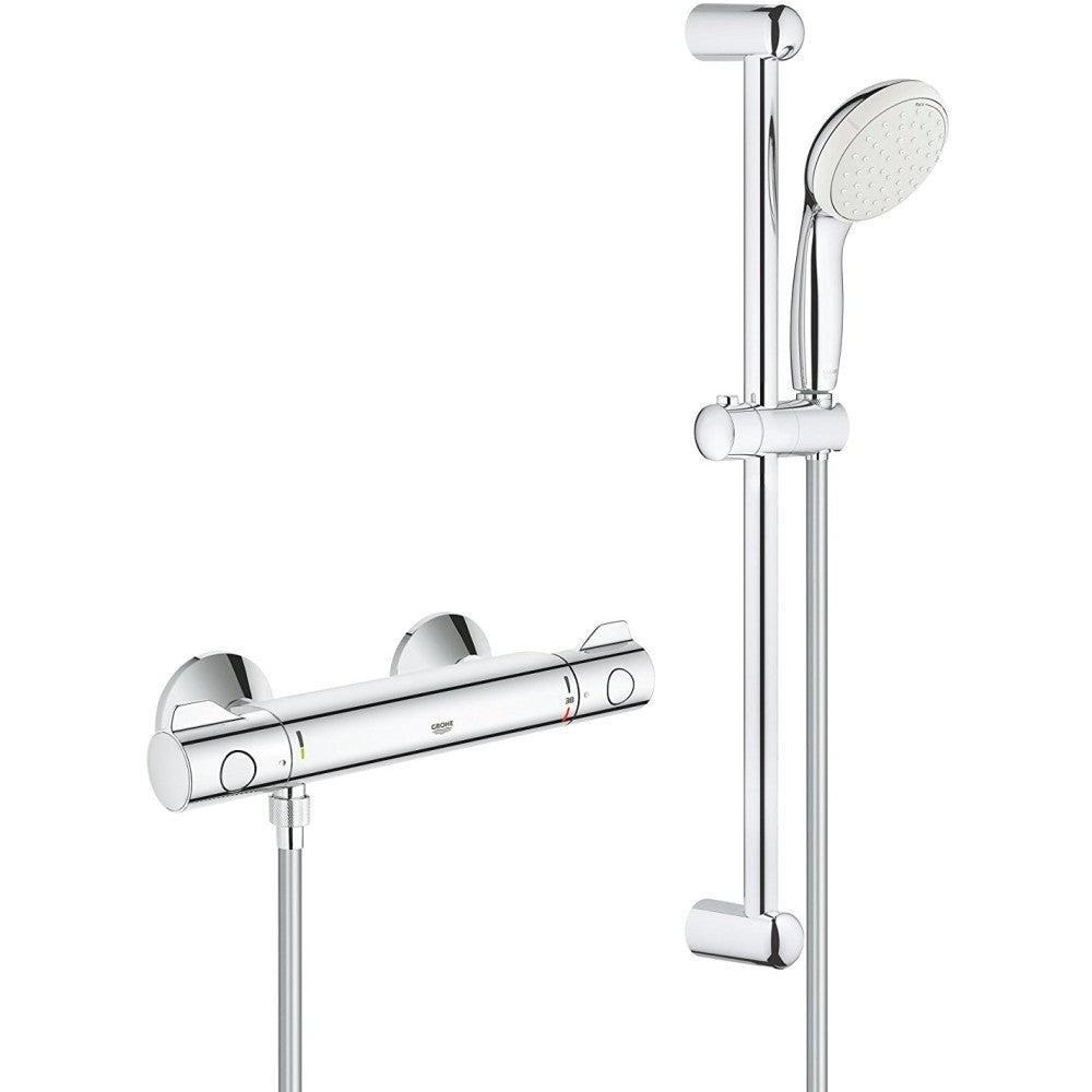 Grohe Grohtherm 800 Baterie dus cu termostat si set de dus cu bara 60 cm (modelul vechi)