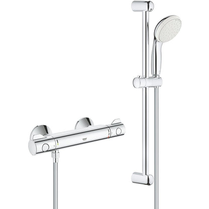Grohe Grohtherm 800 Baterie dus cu termostat si set de dus cu bara 60 cm (modelul vechi)