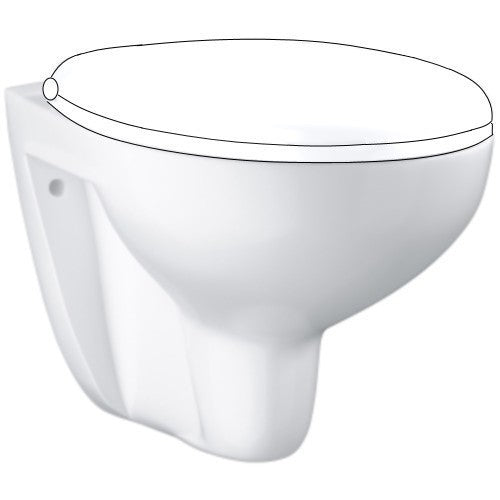 Vas WC suspendat Grohe Bau Ceramic Rimless 37x53 cm evacuare orizontala