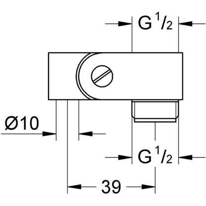 Grohe Adaptor pivotant negru