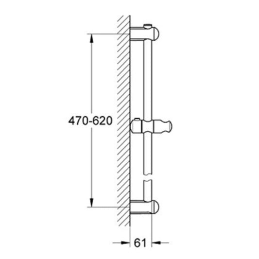 Grohe Euphoria Bara dus 60 cm