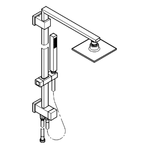 Coloana dus fara baterie Grohe Euphoria Cube 150