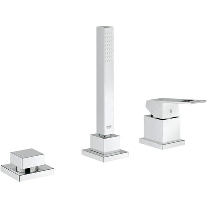Grohe Eurocube Baterie cada dus cu 3 gauri, montaj pe cada