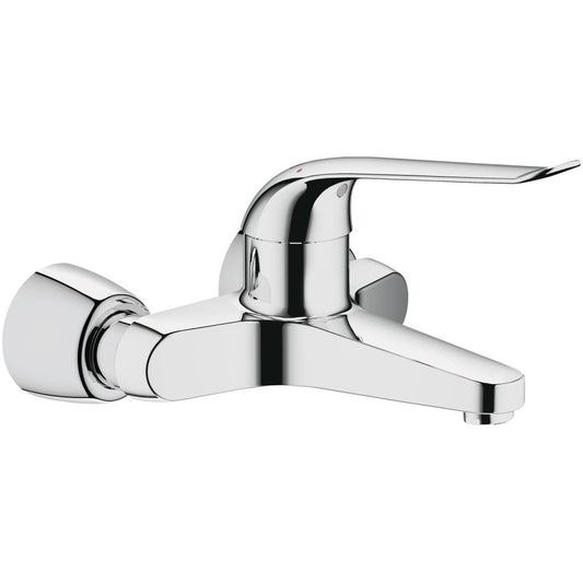 Baterie chiuveta baie perete Grohe Euroeco Special, pipa 22 cm