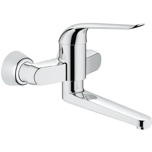 Baterie lavoar perete Grohe Euroeco Special, pipa pivotanta 26 cm