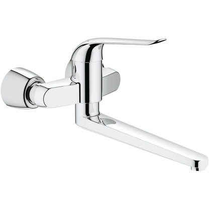 Baterie chiuveta baie perete Grohe Euroeco Special, pipa pivotanta 34 cm